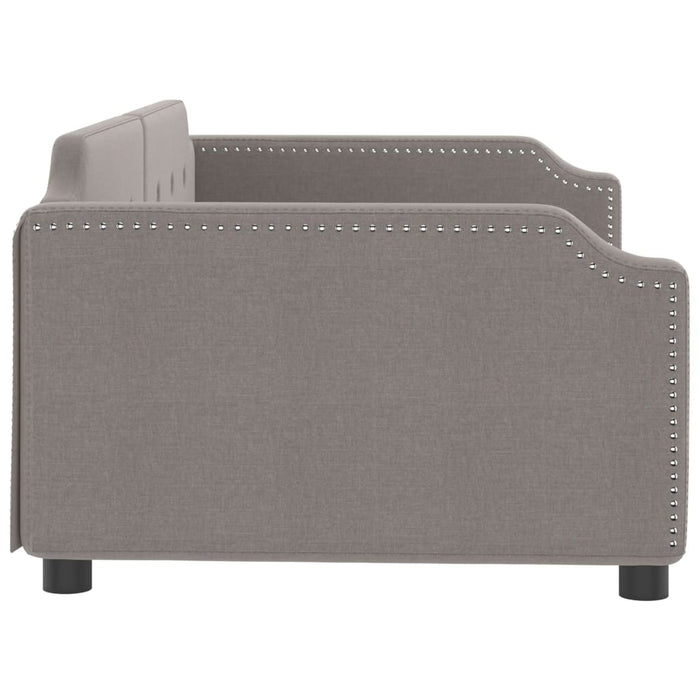 Cadru de pat, gri taupe, 100 x 200 cm, material textil - WALTI WALTI