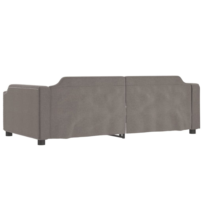 Cadru de pat, gri taupe, 100 x 200 cm, material textil - WALTI WALTI