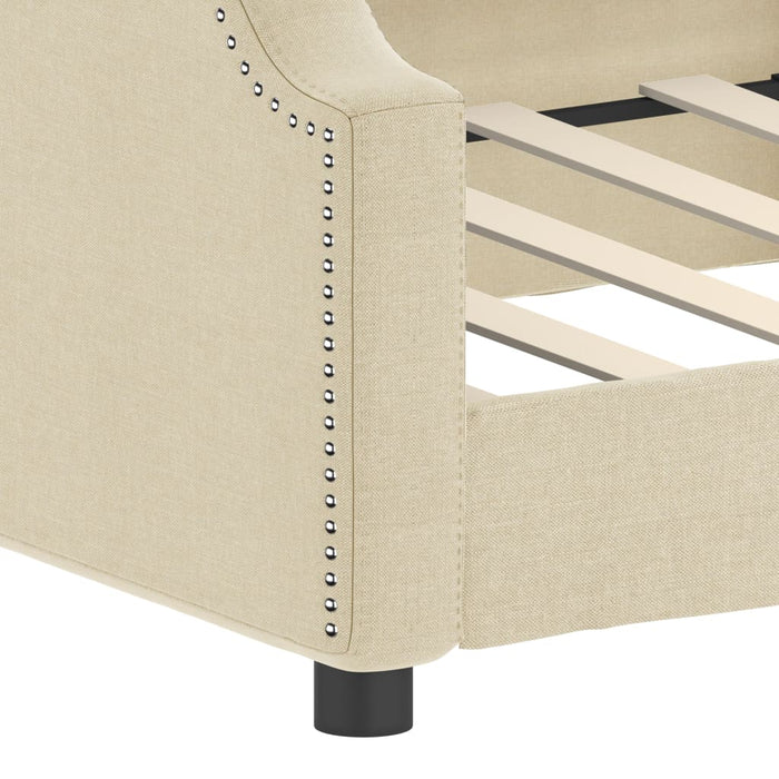 Cadru de pat, crem, 100 x 200 cm, material textil - WALTI WALTI