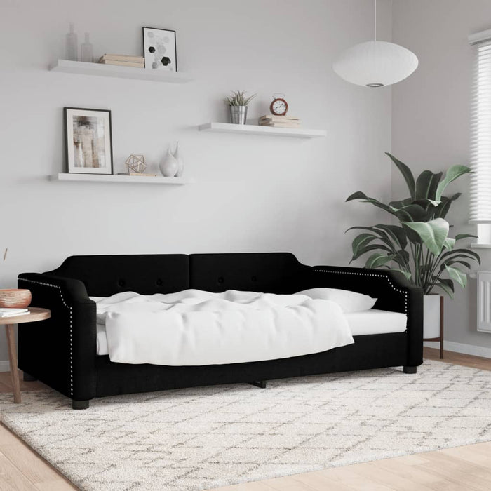 Cadru de pat, negru, 90x190 cm, material textil - WALTI WALTI