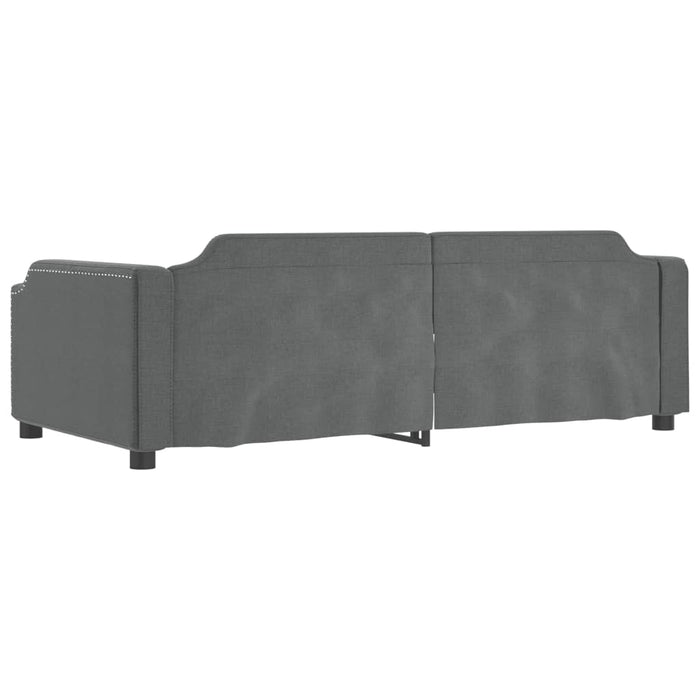 Cadru de pat, gri închis, 100x190 cm, material textil - WALTI WALTI