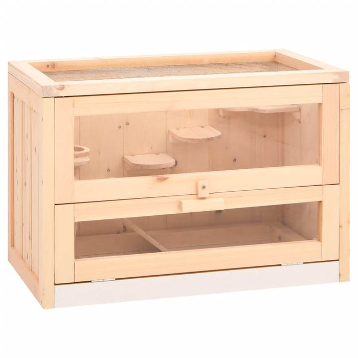 Cușcă pentru hamsteri, 60x35,5x42 cm, lemn masiv de brad - WALTI WALTI
