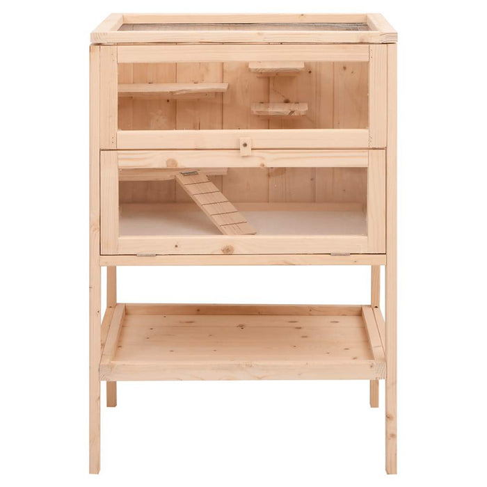 Cușcă pentru hamsteri 55x40x80 cm, lemn masiv de brad - WALTI WALTI