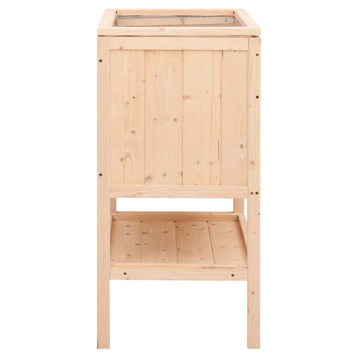 Cușcă pentru hamsteri 55x40x80 cm, lemn masiv de brad - WALTI WALTI