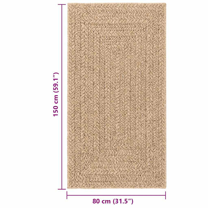 Covor ZIZUR aspect iută, 80x150 cm, pentru interior și exterior WALTI
