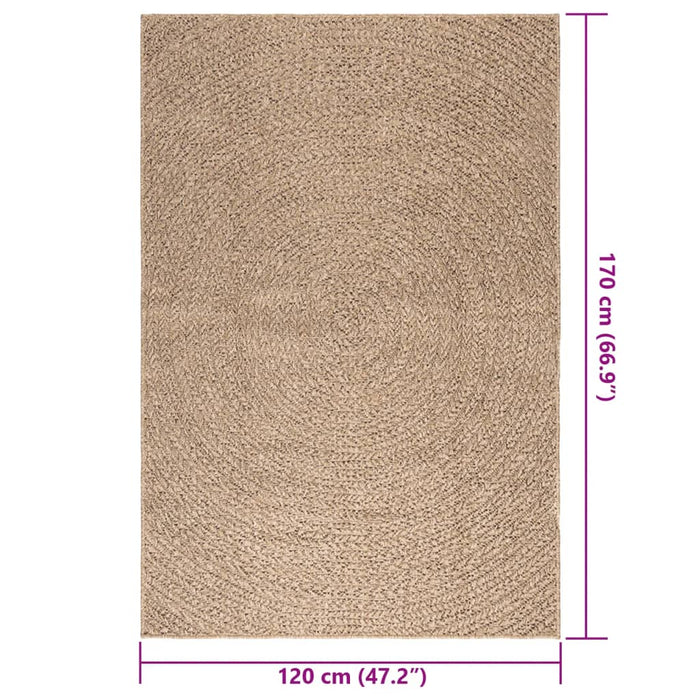 Covor ZIZUR aspect iută 120x170 cm, pentru interior și exterior - WALTI WALTI