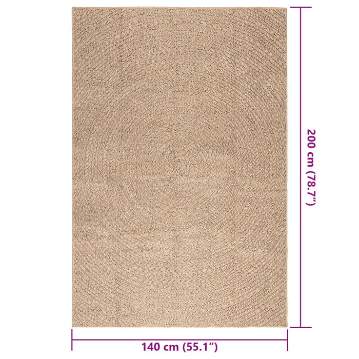 Covor ZIZUR aspect iută 140x200 cm, pentru interior și exterior - WALTI WALTI