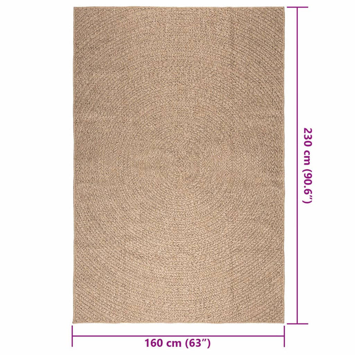 Covor ZIZUR aspect iută 160x230 cm, pentru interior și exterior - WALTI WALTI