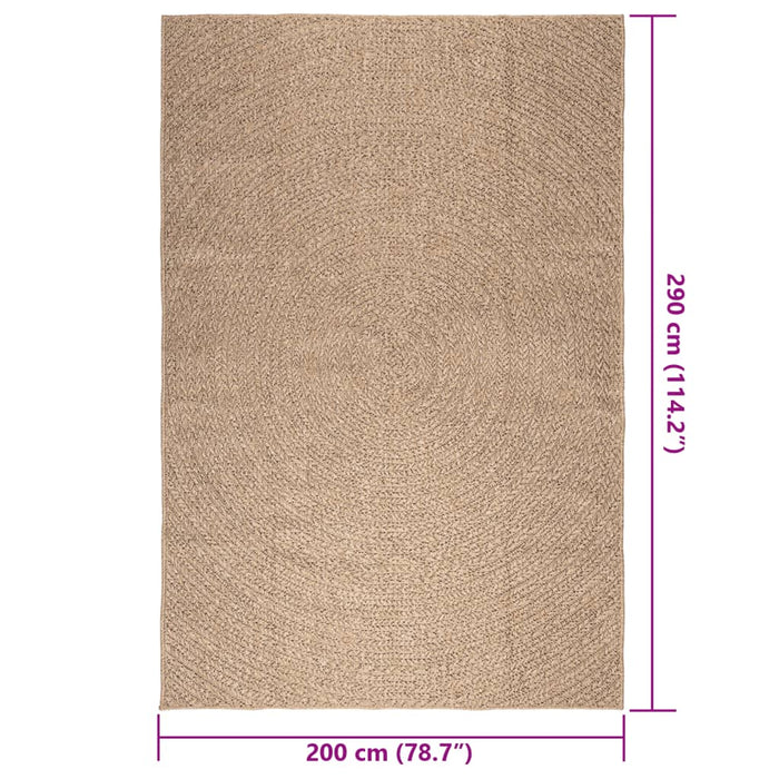 Covor ZIZUR aspect iută 200x290 cm pentru interior și exterior - WALTI WALTI