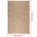 Covor ZIZUR aspect iută 200x290 cm pentru interior și exterior - WALTI WALTI