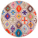Covor lavabil, multicolor, Ø 120 cm - WALTI WALTI