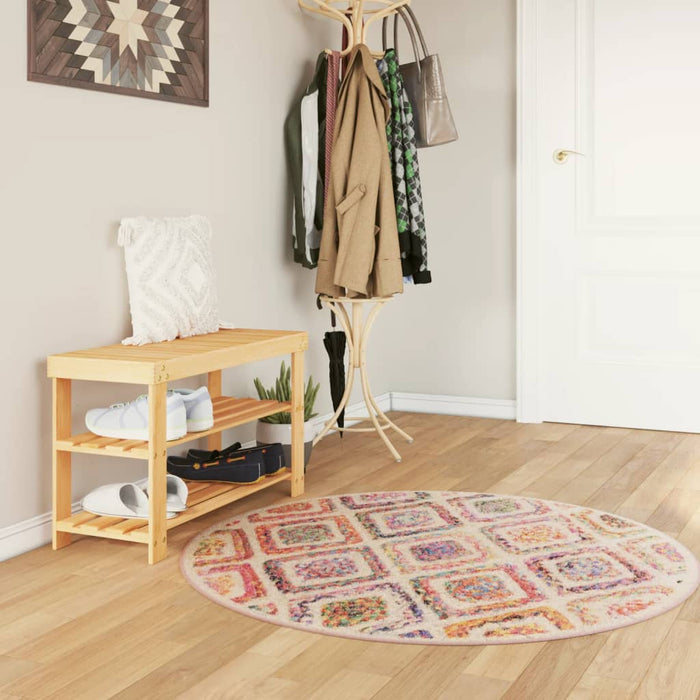 Covor lavabil, multicolor, Ø 120 cm WALTI