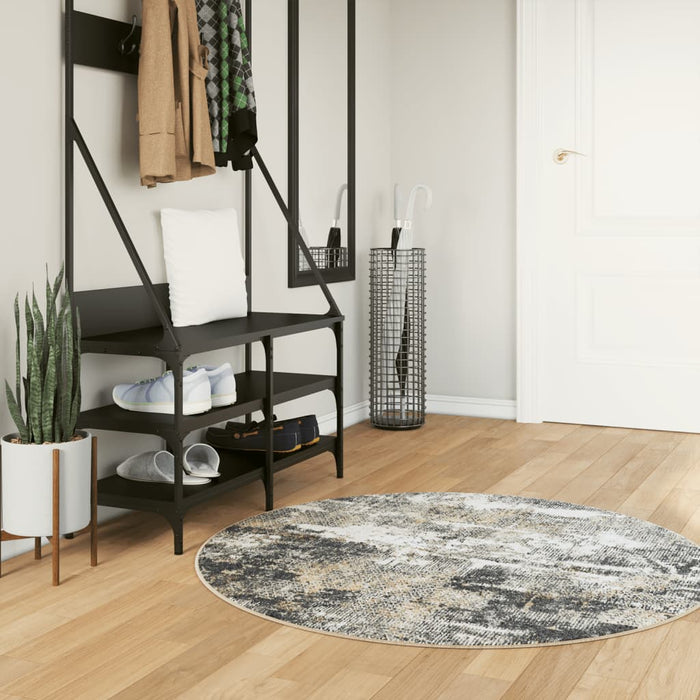 Covor lavabil, multicolor, Ø 120 cm WALTI