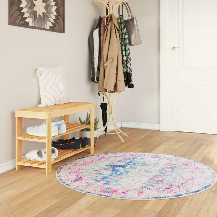 Covor lavabil, multicolor, Ø 120 cm - WALTI WALTI