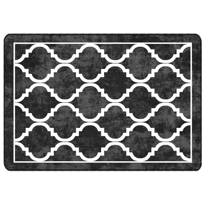 Covor lavabil anti-alunecare, alb și negru, 160x230 cm - WALTI WALTI
