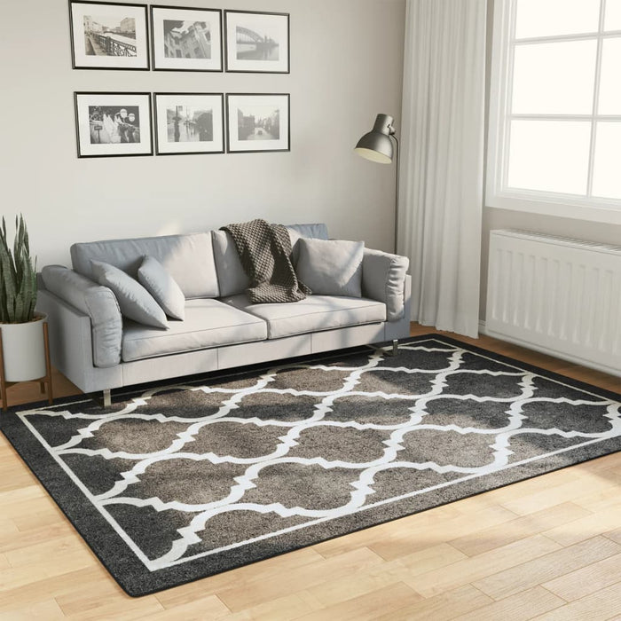Covor lavabil anti-alunecare, alb și negru, 160x230 cm - WALTI WALTI