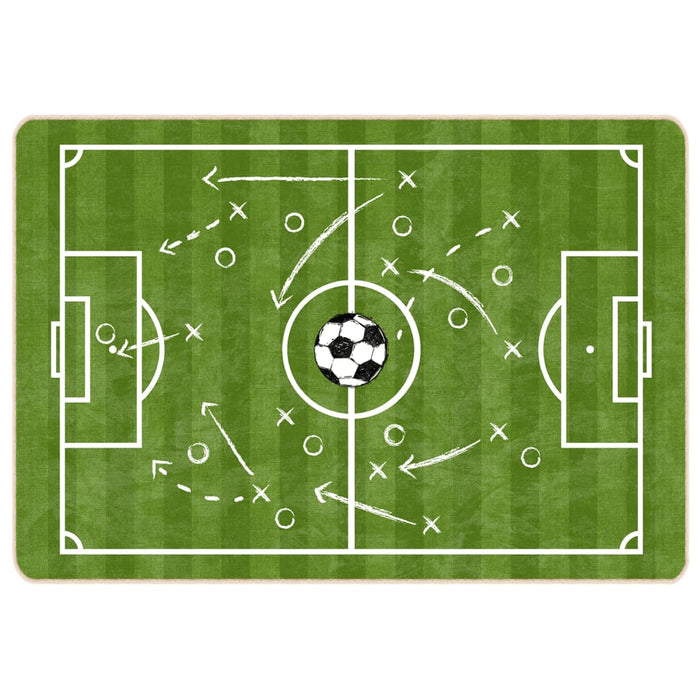 Covor copii verde teren fotbal 160x230cm lavabil anti-alunecare - WALTI WALTI