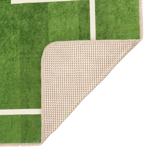 Covor copii verde teren fotbal 160x230cm lavabil anti-alunecare - WALTI WALTI
