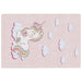 Covor copii, roz unicorn, 160x230 cm, lavabil, anti-alunecare - WALTI WALTI