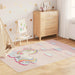 Covor copii, roz unicorn, 160x230 cm, lavabil, anti-alunecare - WALTI WALTI