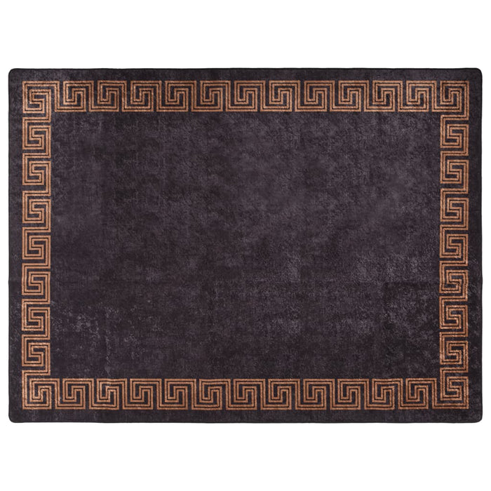 Covor lavabil, negru și auriu, 400x300 cm WALTI