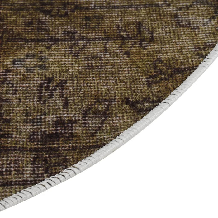 Covor lavabil, multicolor, Ø 200 cm, anti-alunecare WALTI