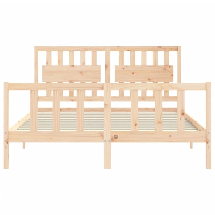 Cadru de pat fără saltea, 160x200 cm, lemn masiv pin - WALTI WALTI