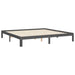 Cadru pat cu tăblie 200x200 cm, gri, lemn masiv - WALTI WALTI