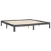 Cadru pat cu tăblie 200x200 cm, gri, lemn masiv - WALTI WALTI