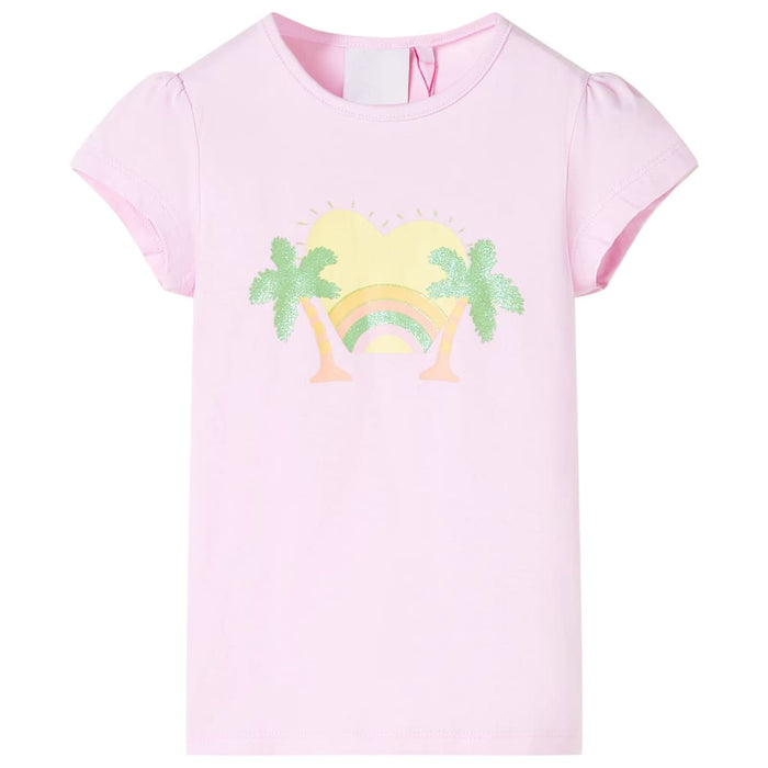 Tricou pentru copii, roz deschis, 128 WALTI