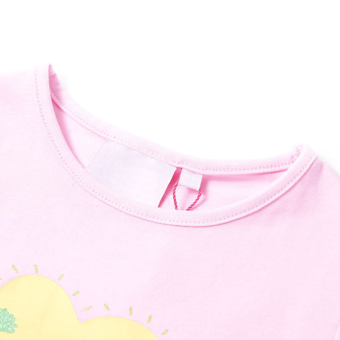 Tricou pentru copii, roz deschis, 128 WALTI