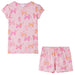 Pijamale pentru copii cu mâneci scurte, roz deschis, 140 - WALTI WALTI