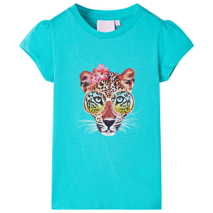 Tricou pentru copii, verde mentă, 116 - WALTI WALTI