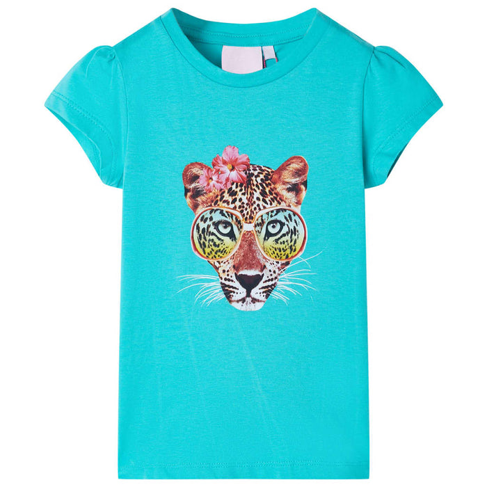 Tricou pentru copii, verde mentă, 128 WALTI