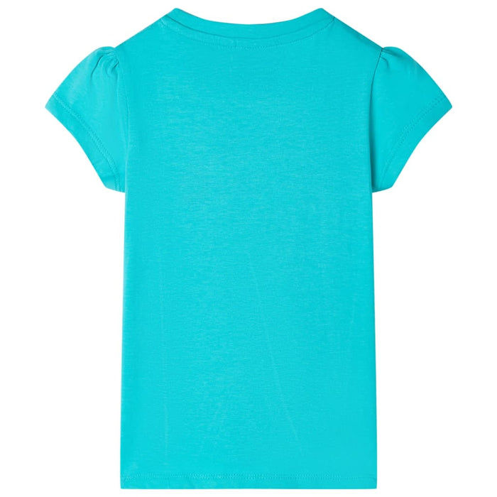 Tricou pentru copii, verde mentă, 128 WALTI
