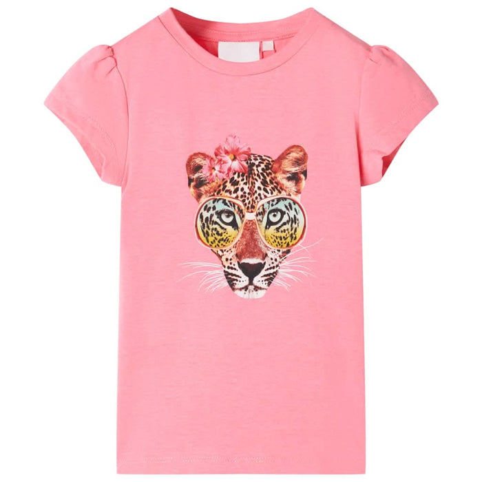 Tricou pentru copii, roz neon, 128 - WALTI WALTI