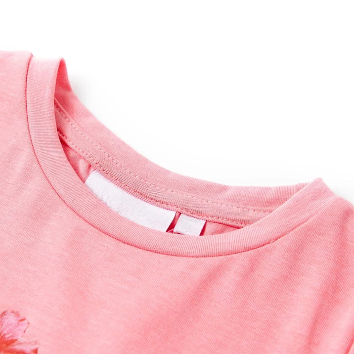 Tricou pentru copii, roz neon, 128 - WALTI WALTI