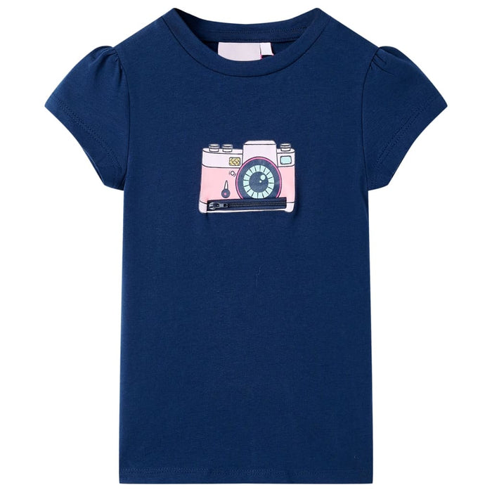 Tricou pentru copii, bleumarin, 128 WALTI