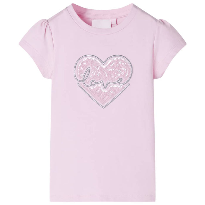 Tricou pentru copii, roz deschis, 116 WALTI