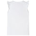 Tricou pentru copii cu mâneci cu volane, alb, 116 - WALTI WALTI