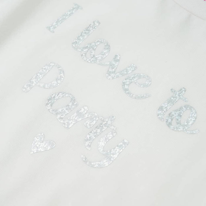 Tricou pentru copii cu mâneci cu volane, alb, 140 WALTI