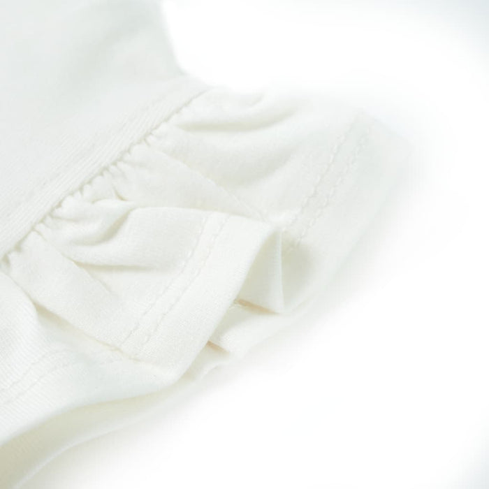 Tricou pentru copii cu mâneci cu volane, alb, 140 WALTI