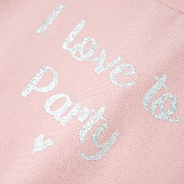 Tricou pentru copii cu mâneci cu volane, roz pal, 92 WALTI