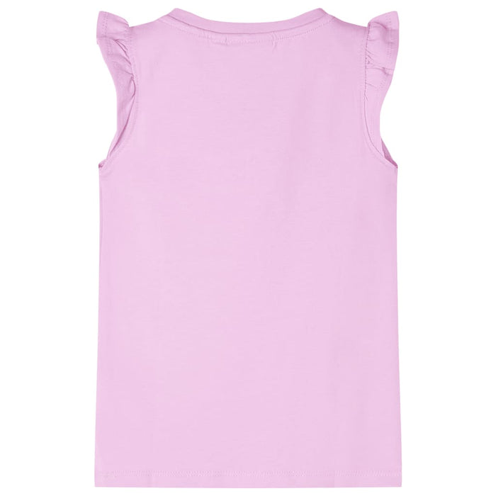Tricou pentru copii cu mâneci cu volane, lila, 92 WALTI