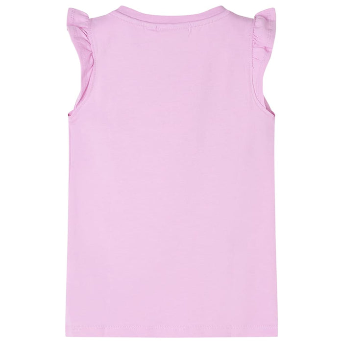 Tricou pentru copii cu mâneci cu volane, lila, 140 WALTI