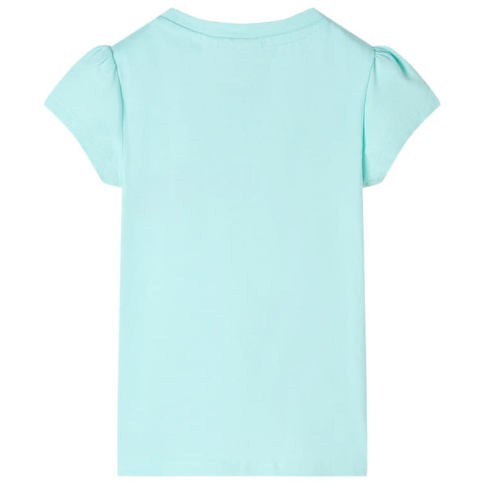 Tricou pentru copii, turcoaz deschis, 128 - WALTI WALTI