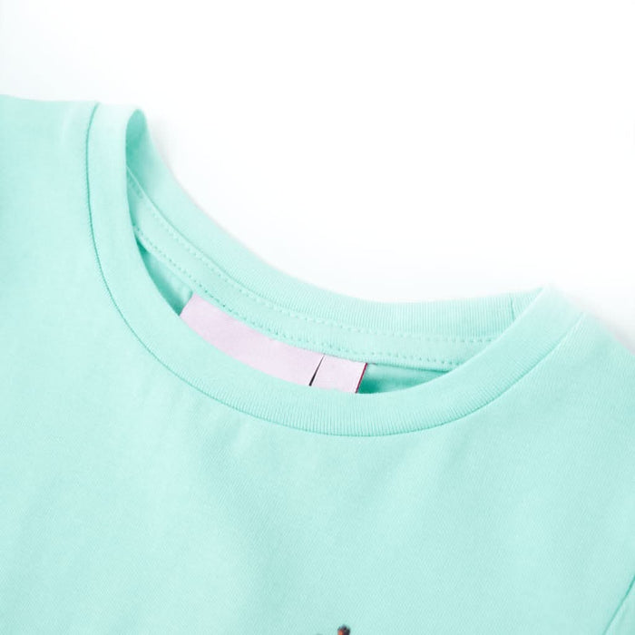 Tricou pentru copii, turcoaz deschis, 128 - WALTI WALTI
