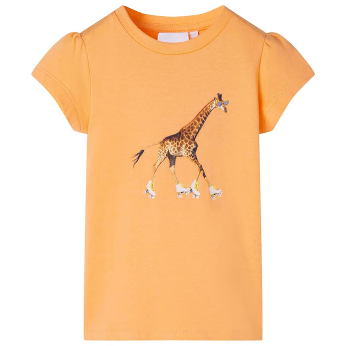 Tricou pentru copii, portocaliu deschis, 128 WALTI
