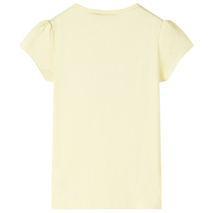 Tricou pentru copii, galben pal, 128 - WALTI WALTI