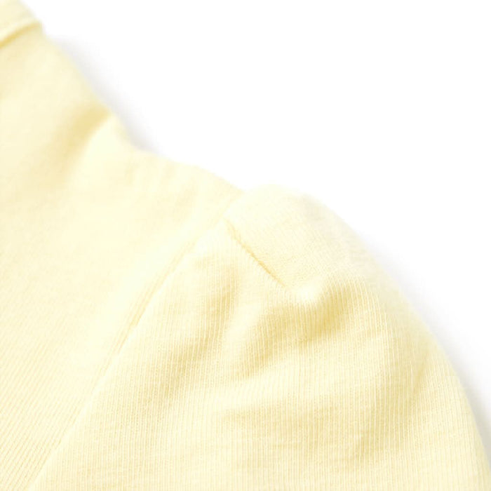 Tricou pentru copii, galben pal, 128 - WALTI WALTI